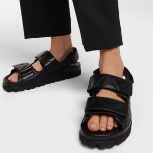 PRADA Quilted leather sandals